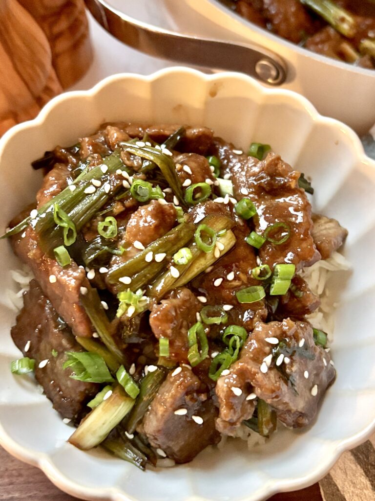 One Pan Beef and Scallions