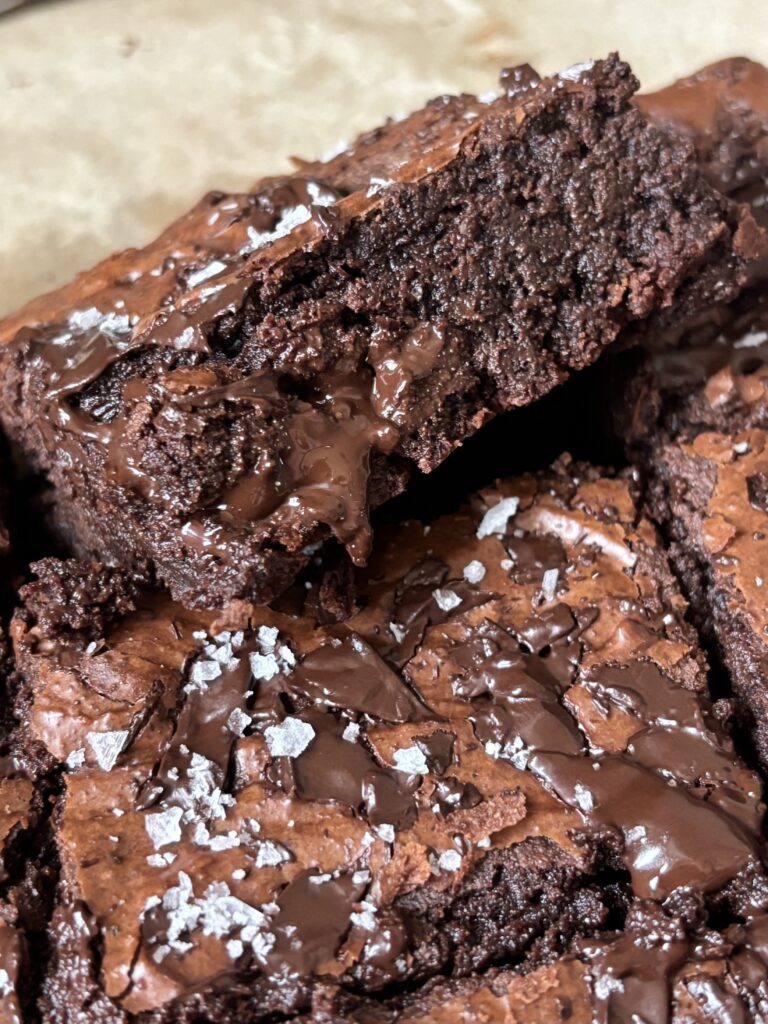 Fudgy Dark Chocolate Brownies