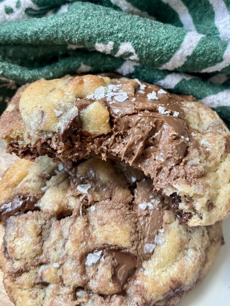 Nutella Chunk Chocolate Chip Cookies