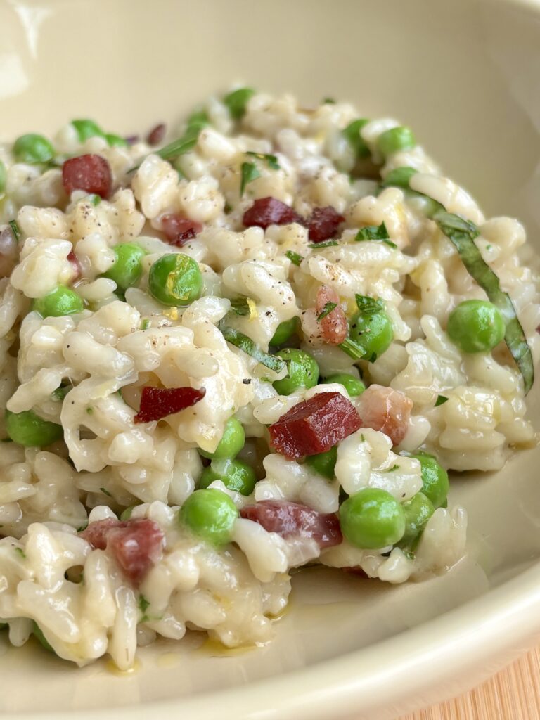 Spring Pea and Gruyere Risotto