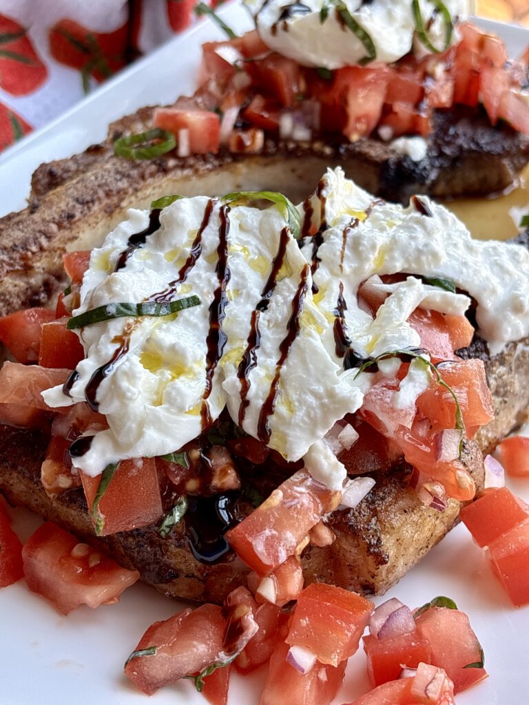 Caprese Bone-In Pork Chops