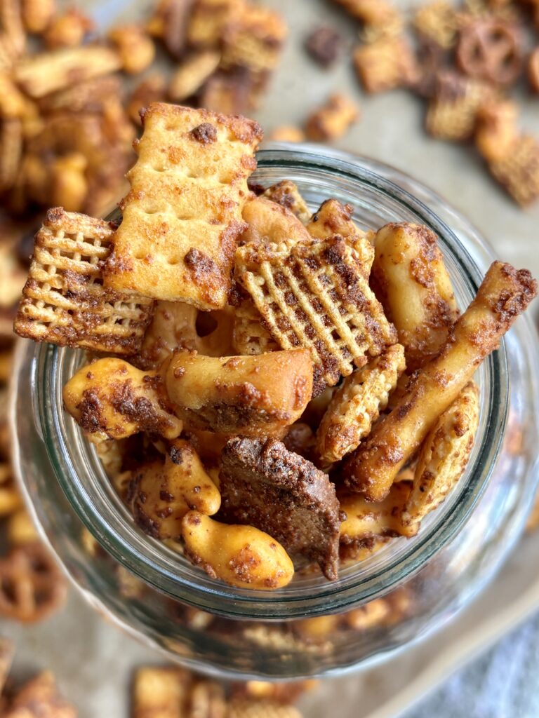 Savory Snack Mix (Cheesy Honey Mustard)