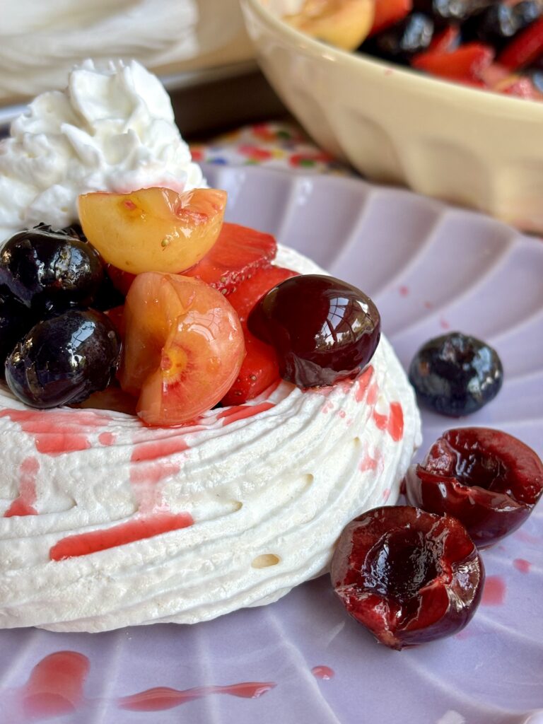 Mini Berry Meringue Bowls (Mini Pavlovas)